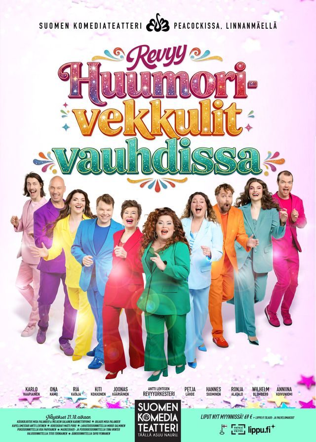 Huumorivekkulit vauhdissa -revyy – rakkaus voittaa kuitenkin